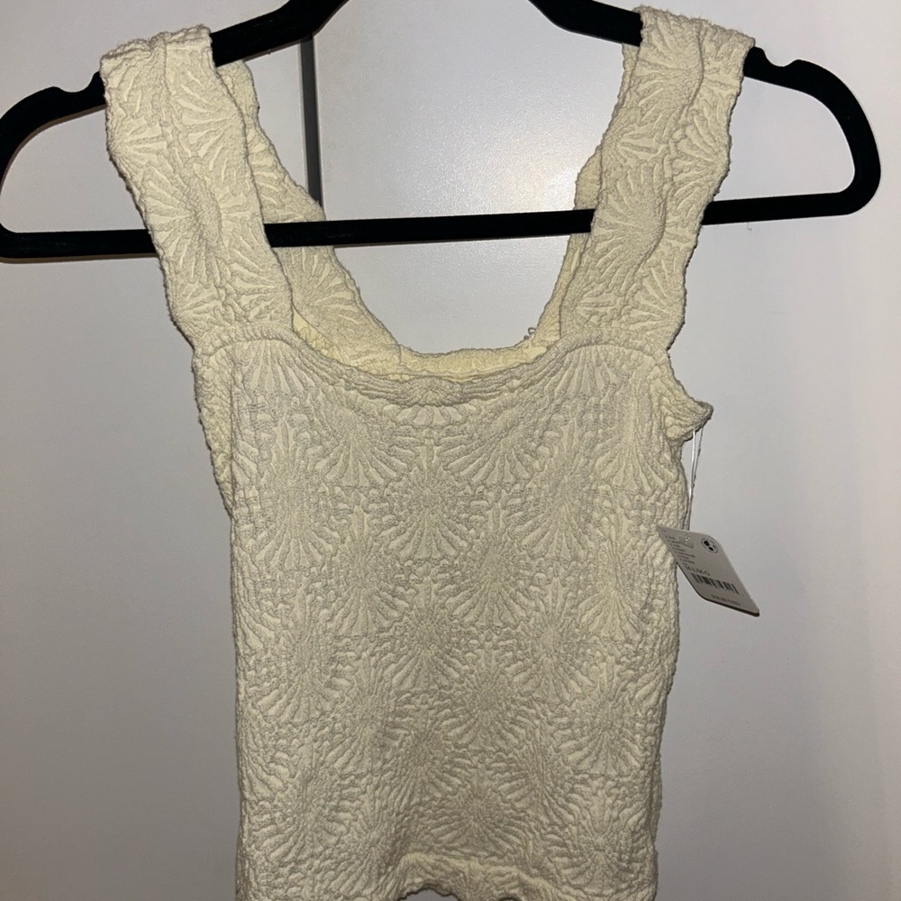 FREE PEOPLE IVORY TOP NEW WITH TAGS